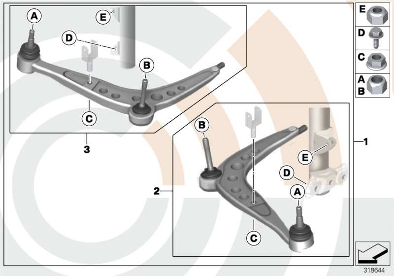 BMW 31 12 2 339 997 - Рычаг подвески колеса parts5.com