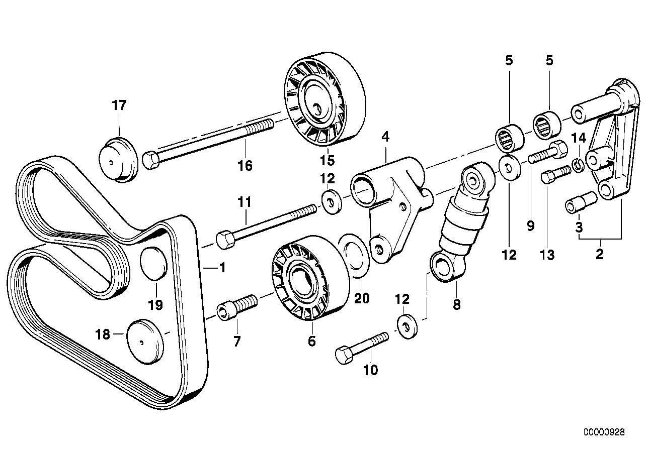 BMW 11 28 1 717 188 - Виброгаситель, поликлиновый ремень parts5.com