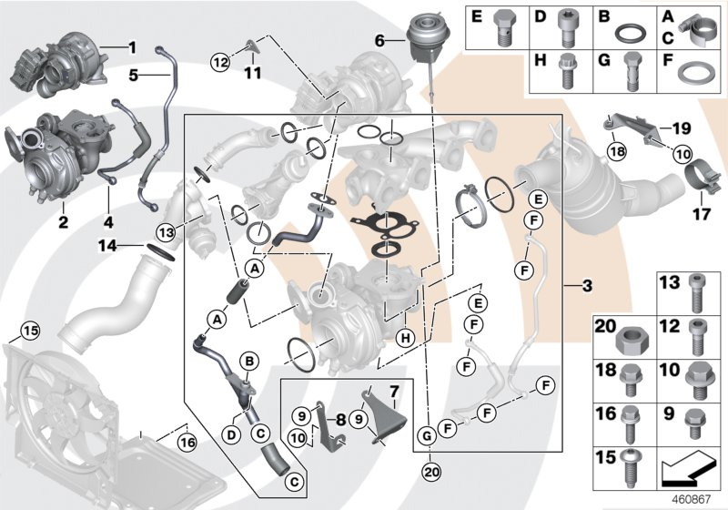 BMW 11657823282 - Трубка, маслопровод компрессора parts5.com