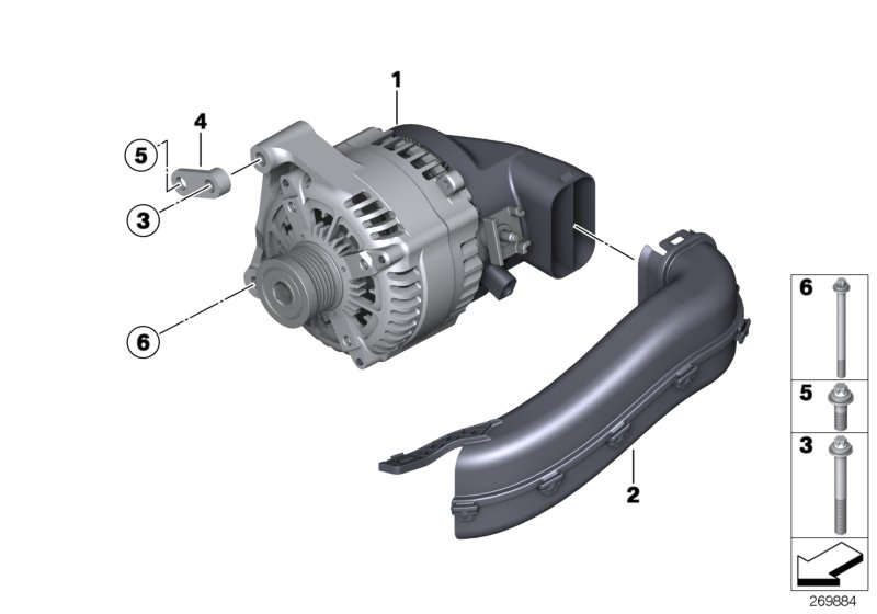 BMW 12317605060 - Генератор parts5.com