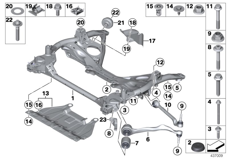 BMW 31 12 6 855 743 - Сайлентблок, рычаг подвески колеса parts5.com