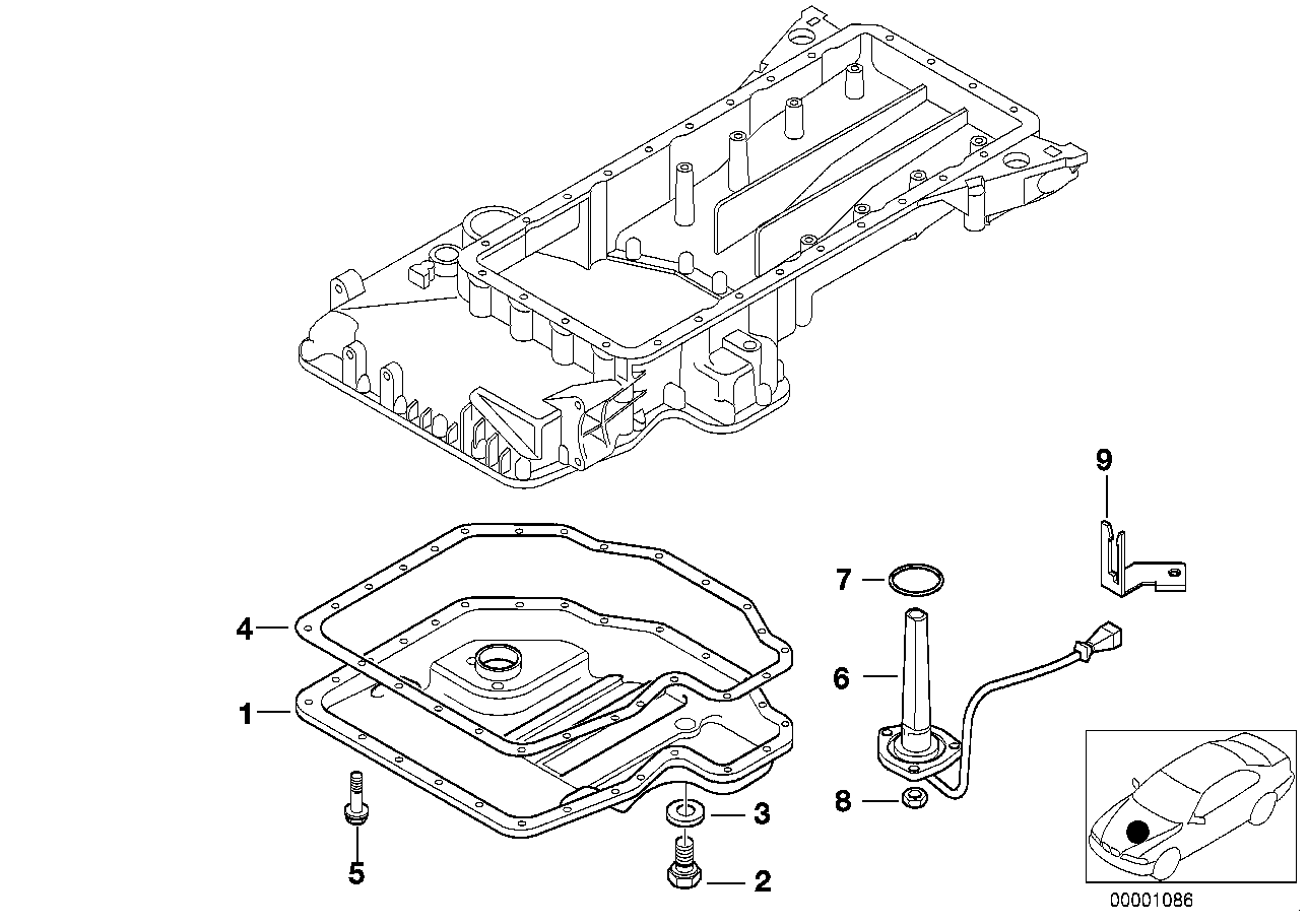 BMW 12 61 1 406 609 - Датчик, уровень моторного масла parts5.com