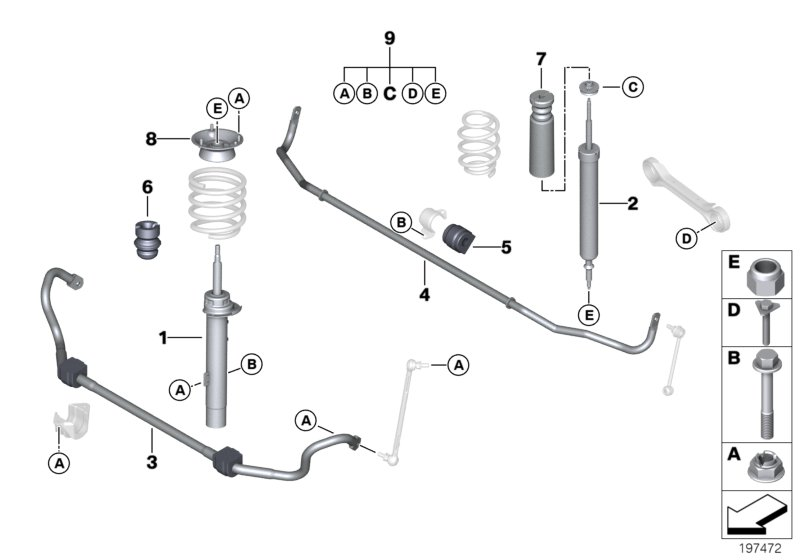 BMW 31 31 6 786 007 - Амортизатор parts5.com