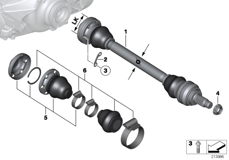 BMW 33217547069 - Приводной вал parts5.com