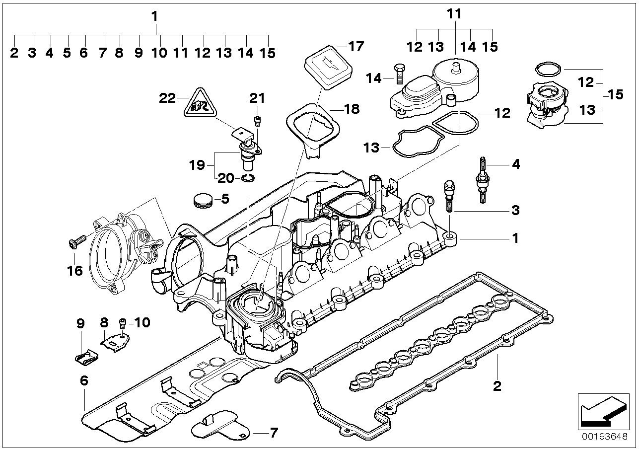 BMW 11127805414 - Воздушный фильтр parts5.com