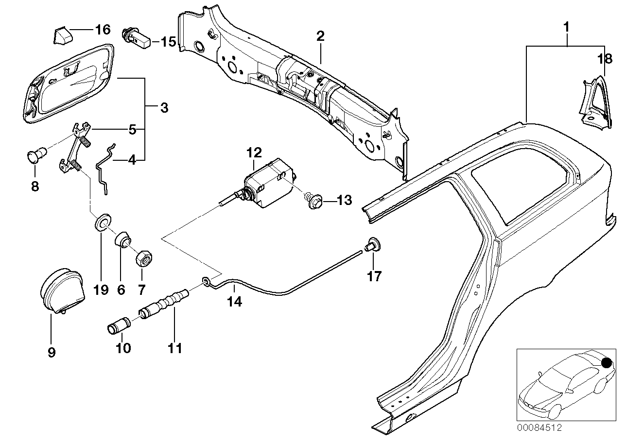 BMW 51 17 8 228 939 - Выключатель, открывание топливозаливной крышки parts5.com