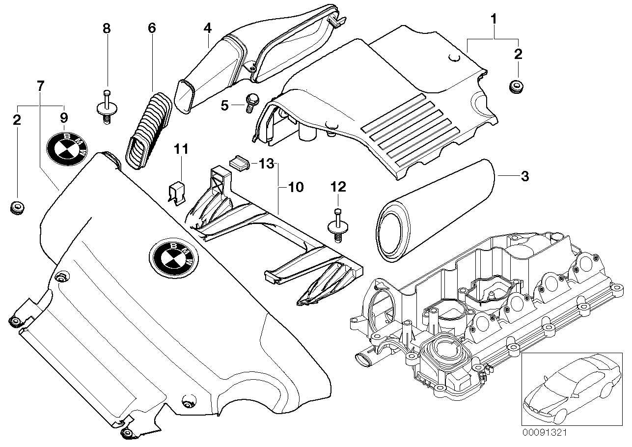 BMW 13712246995 - Воздушный фильтр parts5.com