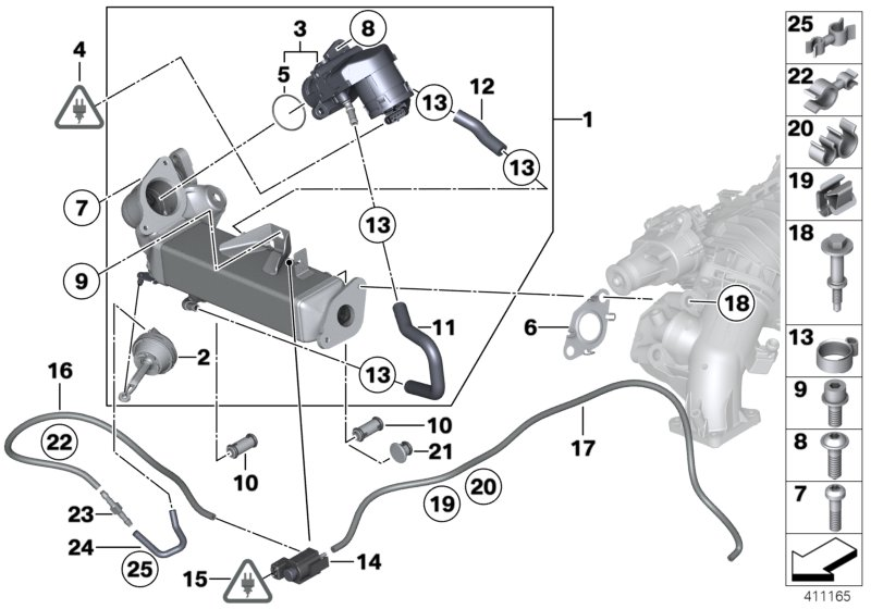 BMW 11717810751 - exhaust cooler parts5.com