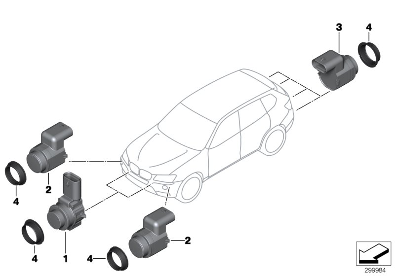 BMW 66 20 9 142 212 - Датчик, система помощи при парковке parts5.com