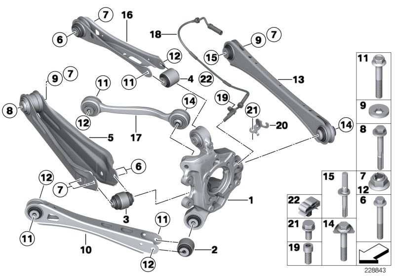 BMW 33 32 6 786 981 - Рычаг подвески колеса parts5.com