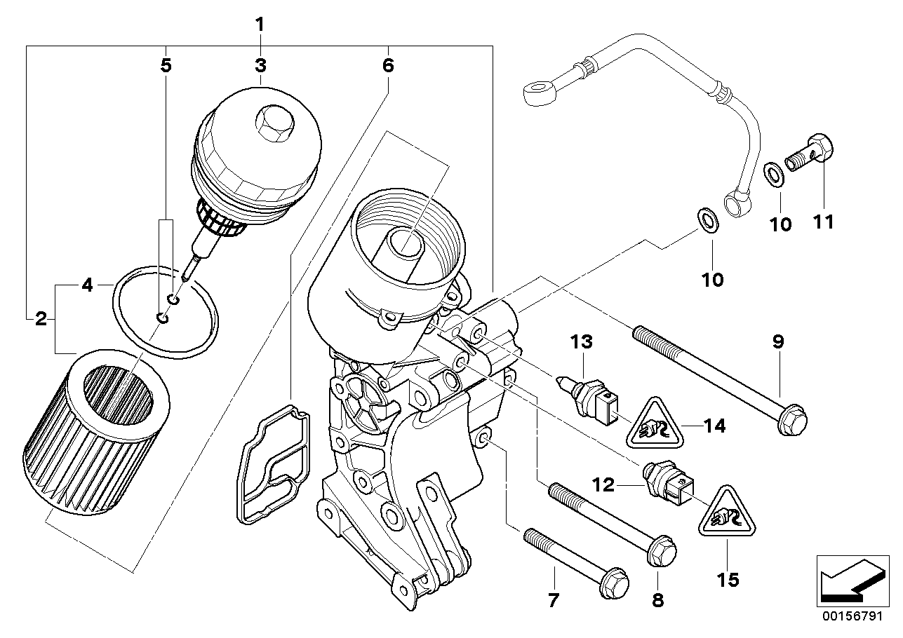 BMW 11427512300 - Масляный фильтр parts5.com