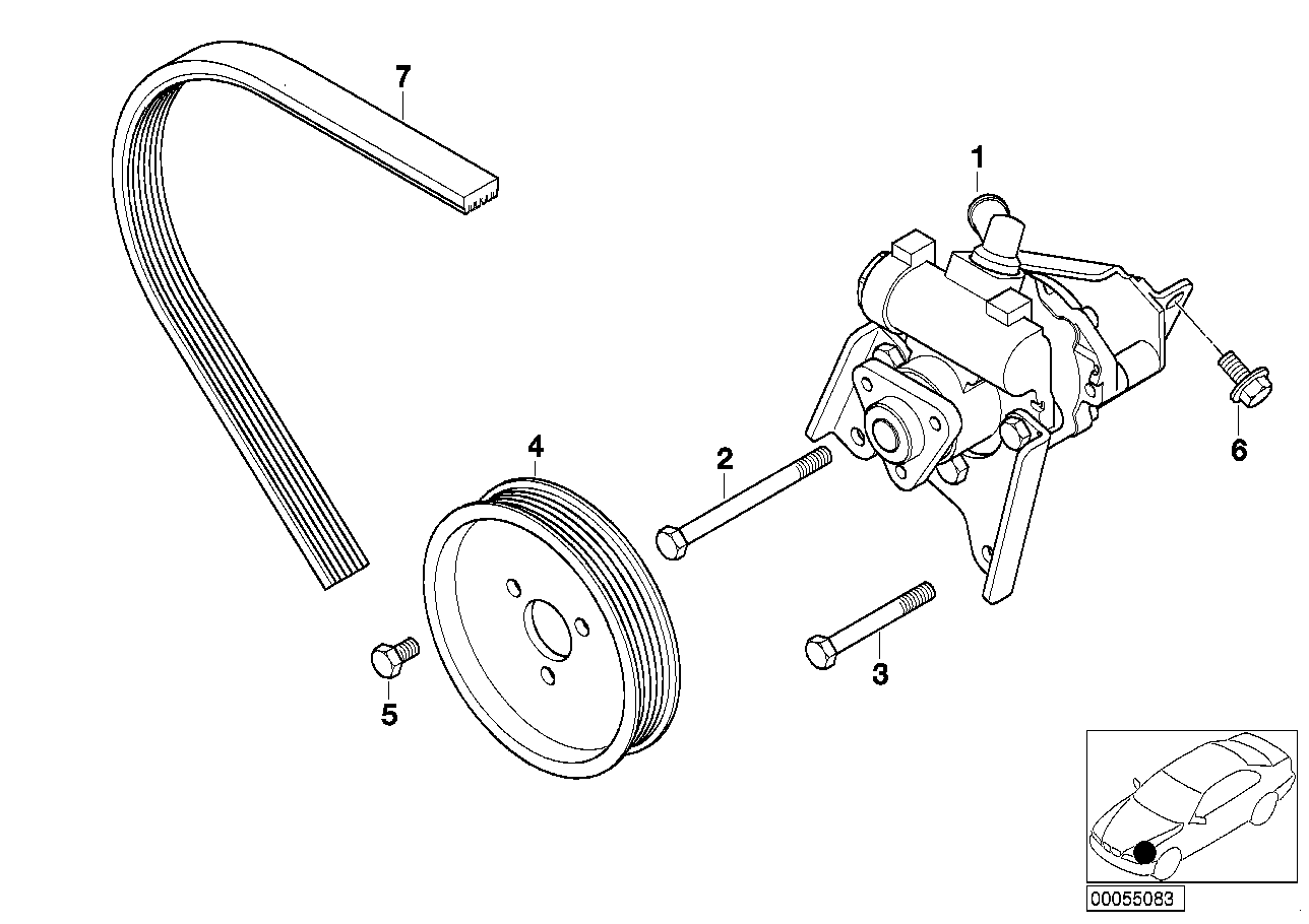 BMW 11 28 1 706 545 - Поликлиновой ремень parts5.com