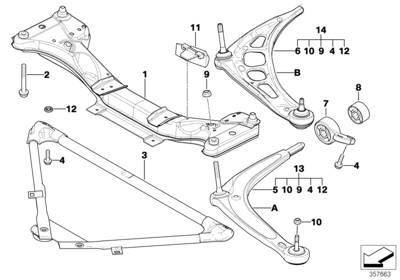 BMW 31126783375 - Подвеска колеса, комплект parts5.com