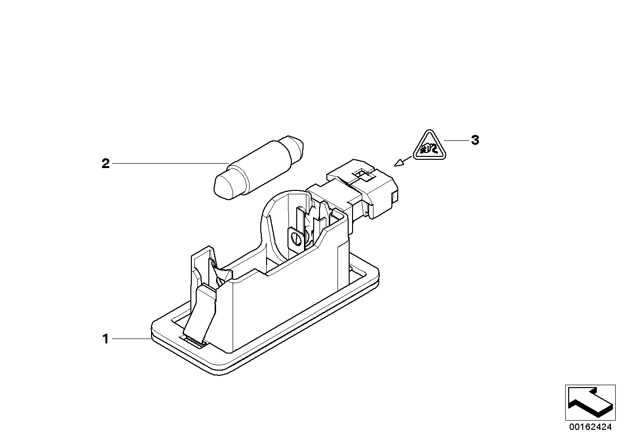 BMW 63 21 7 160 805 - Лампа накаливания, освещение щитка приборов parts5.com