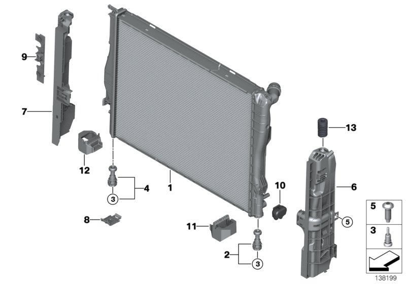 Mini 17117788903 - Радиатор, охлаждение двигателя parts5.com