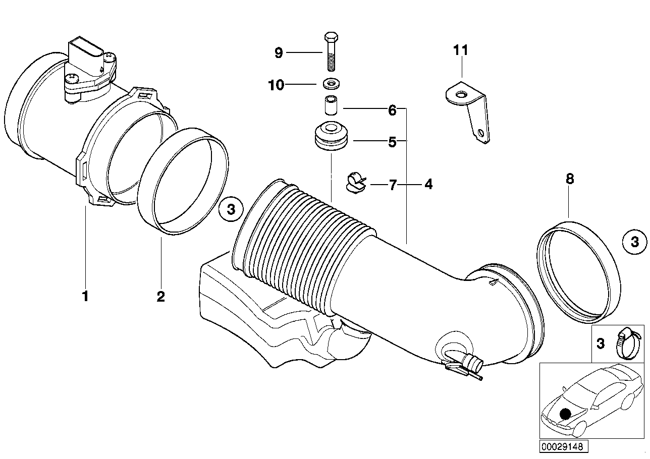 Alpina 13621433567 - Датчик потока, массы воздуха parts5.com