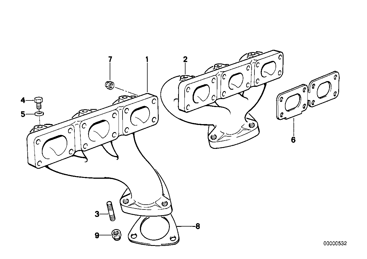 BMW 11 62 1 728 984 - Прокладка, выпускной коллектор parts5.com