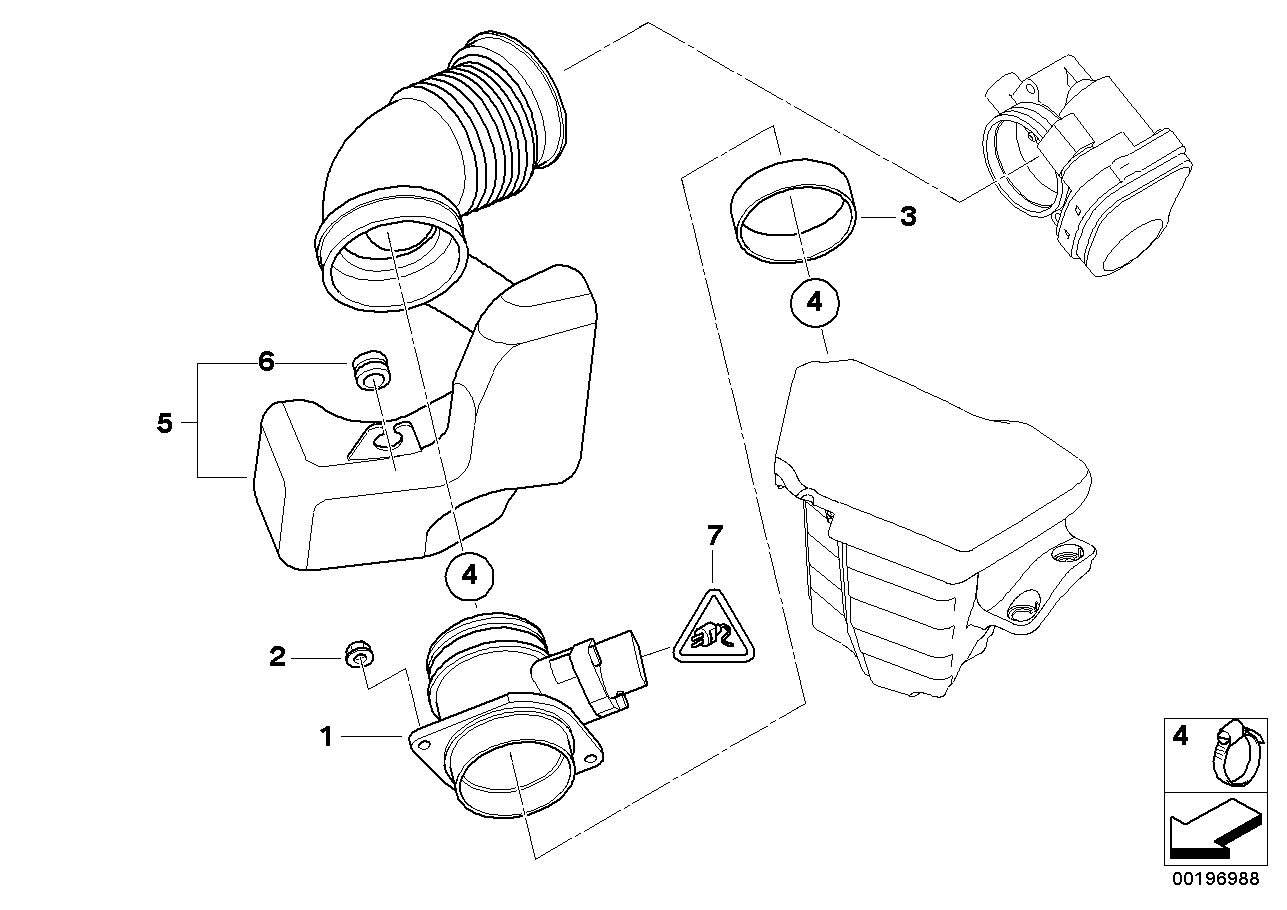 BMW Motorcycles 13 62 7 566 986 - Датчик потока, массы воздуха parts5.com