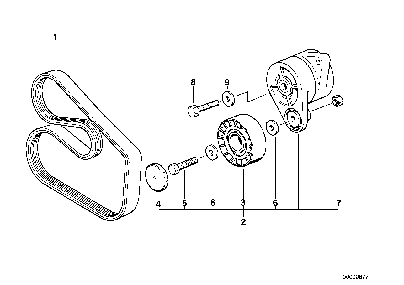 Mini 11 28 7 838 797 - Направляющий ролик, поликлиновый ремень parts5.com