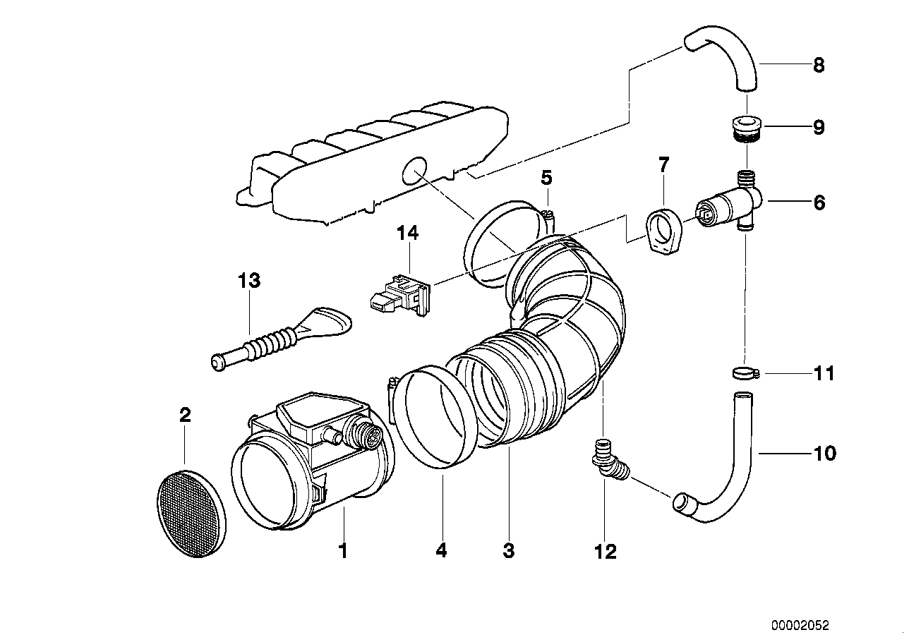 BMW 13541740073 - Рукав воздухозаборника, воздушный фильтр parts5.com