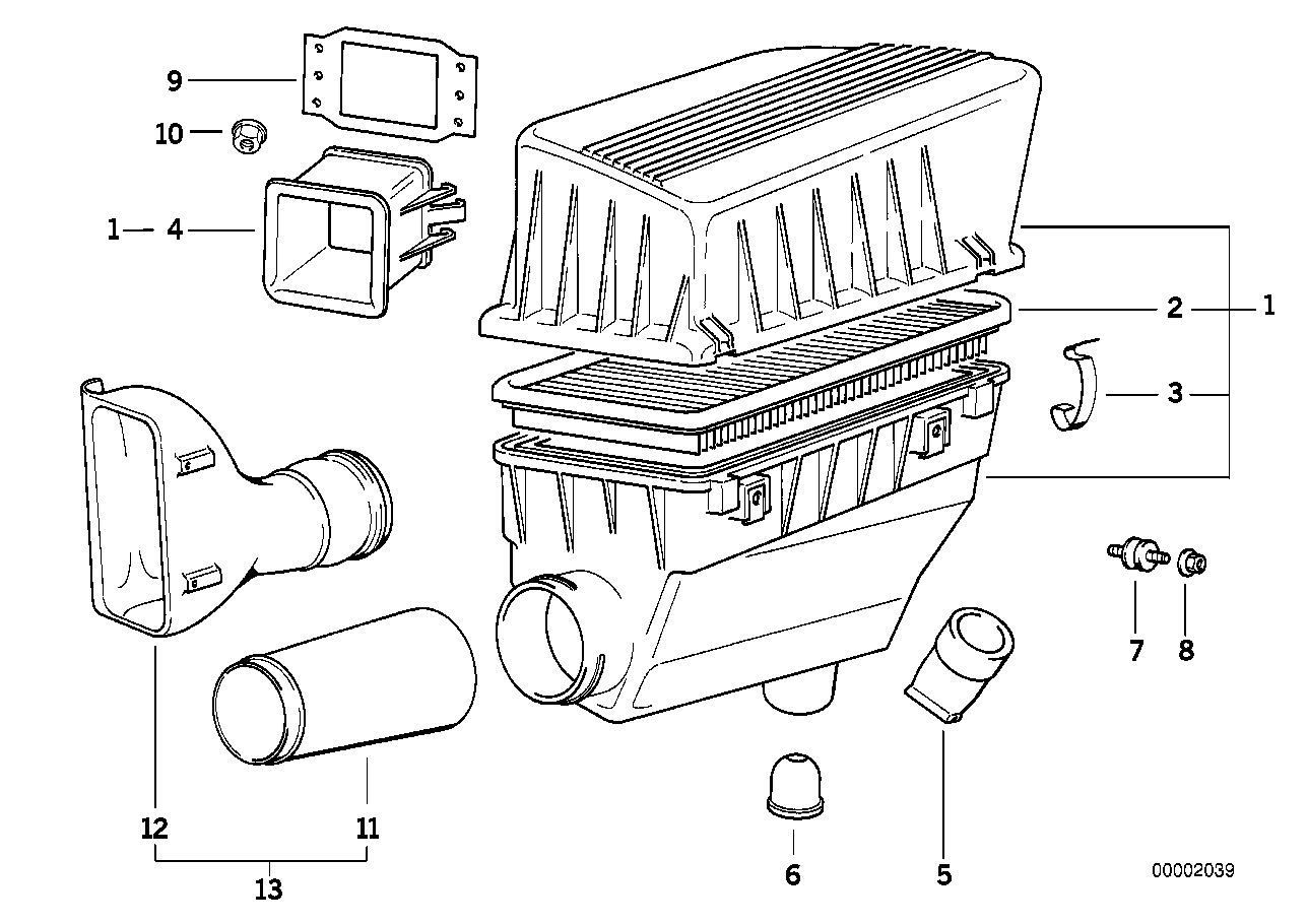 BMW 13711247465 - Воздушный фильтр parts5.com