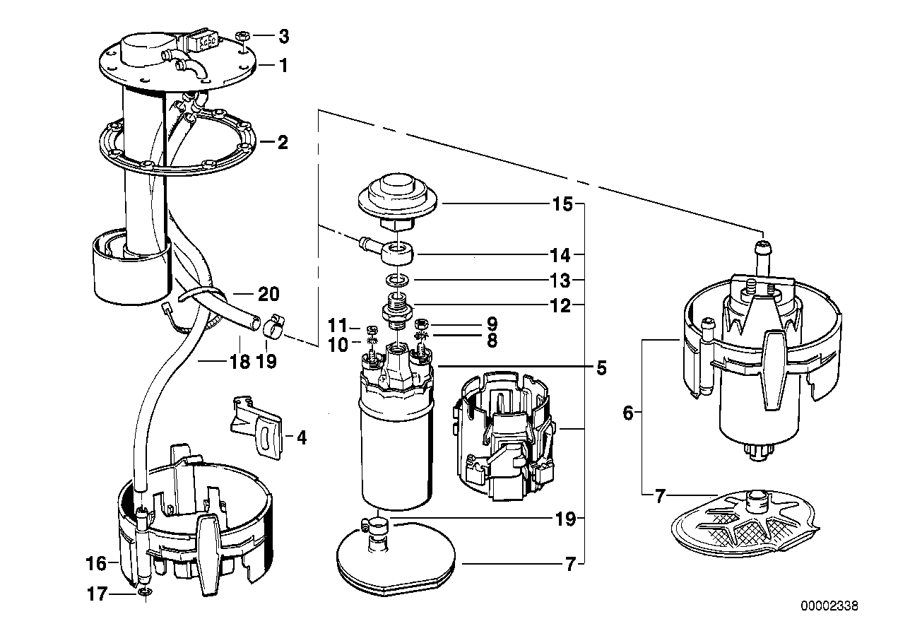 BMW Motorcycles 16 14 7 161 387 - Топливный насос parts5.com