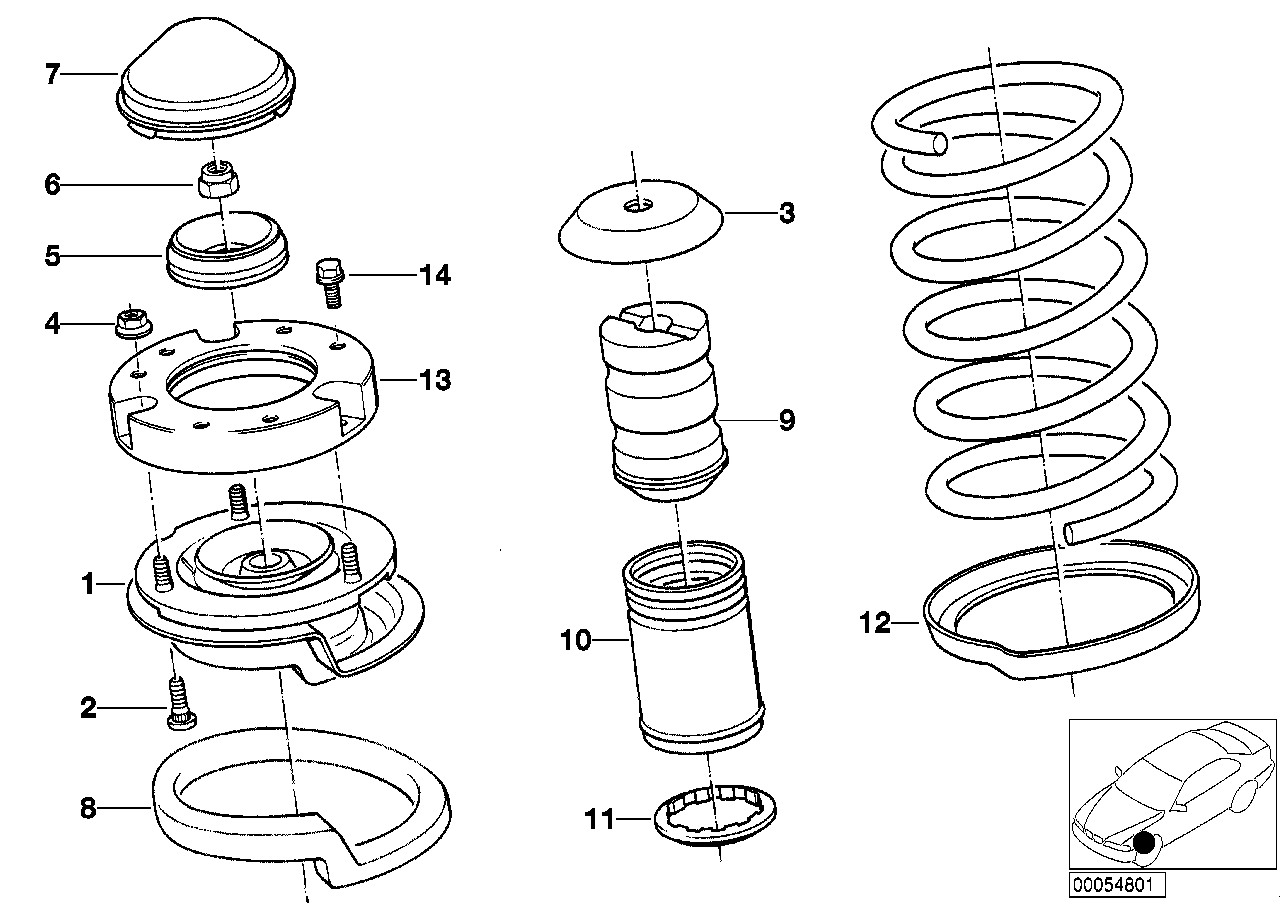 BMW 32 21 6 769 539 - Ремкомплект, подвеска колеса parts5.com