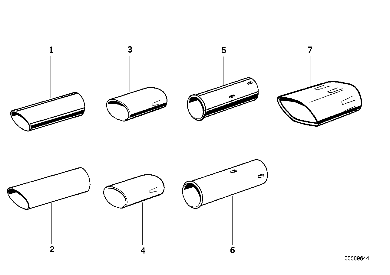 BMW 82.11.9.401.164 - Насадка выпускной трубы parts5.com