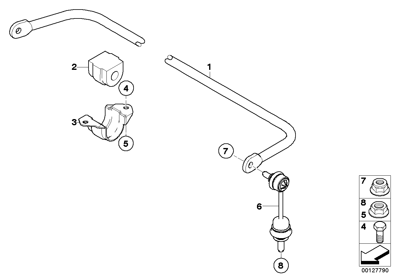 BMW 33 55 6 761 568 - Втулка, стабилизатор parts5.com