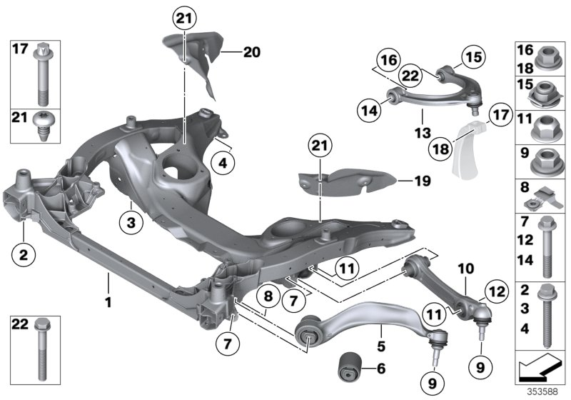 Mini 31126775971 - - Сайлентблок, рычаг подвески колеса parts5.com