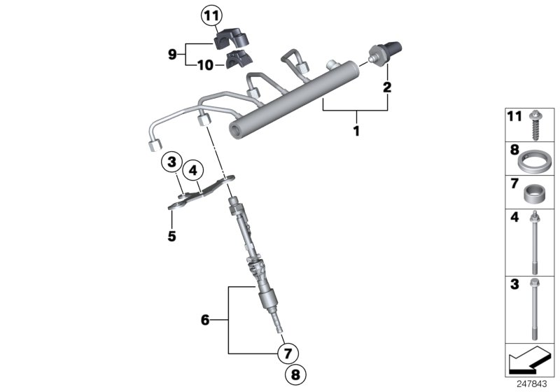 BMW 13 53 7 620 946 - Датчик, давление подачи топлива parts5.com