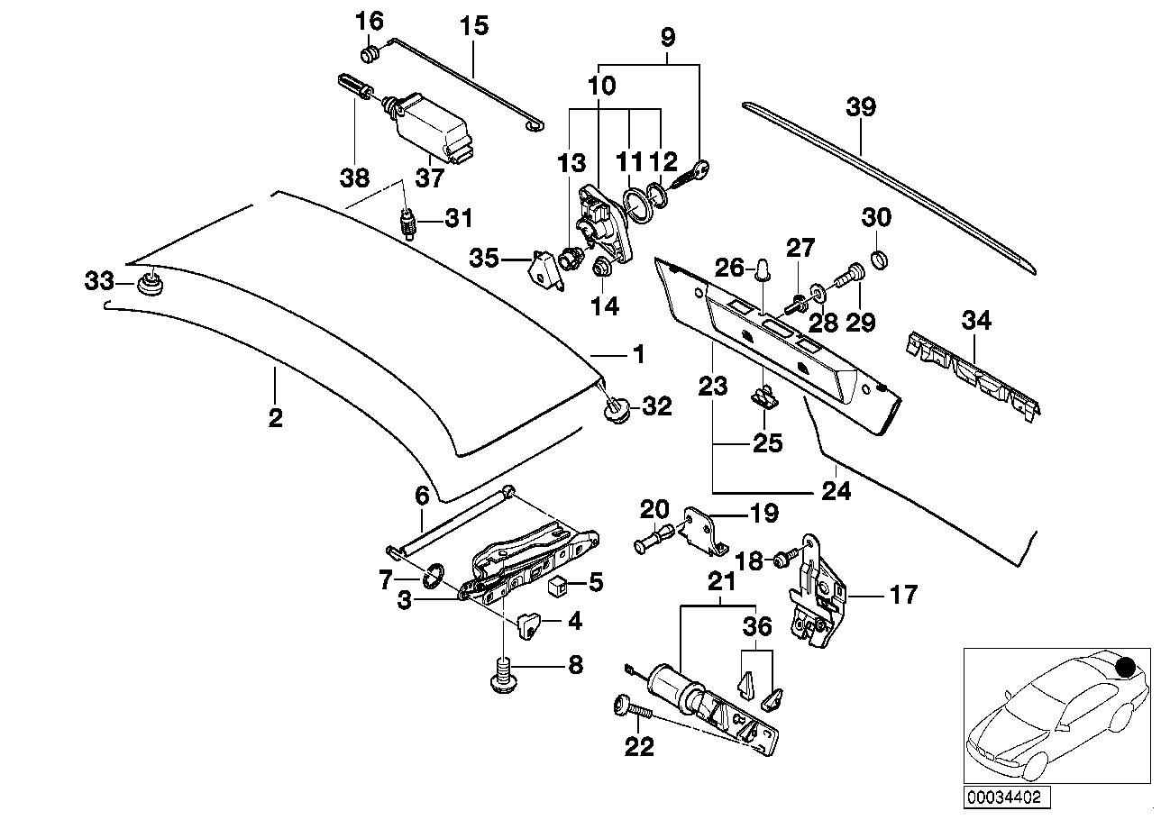 BMW 51 71 8 150 083 - Прокладка, задняя дверь багажника / помещения для груза parts5.com