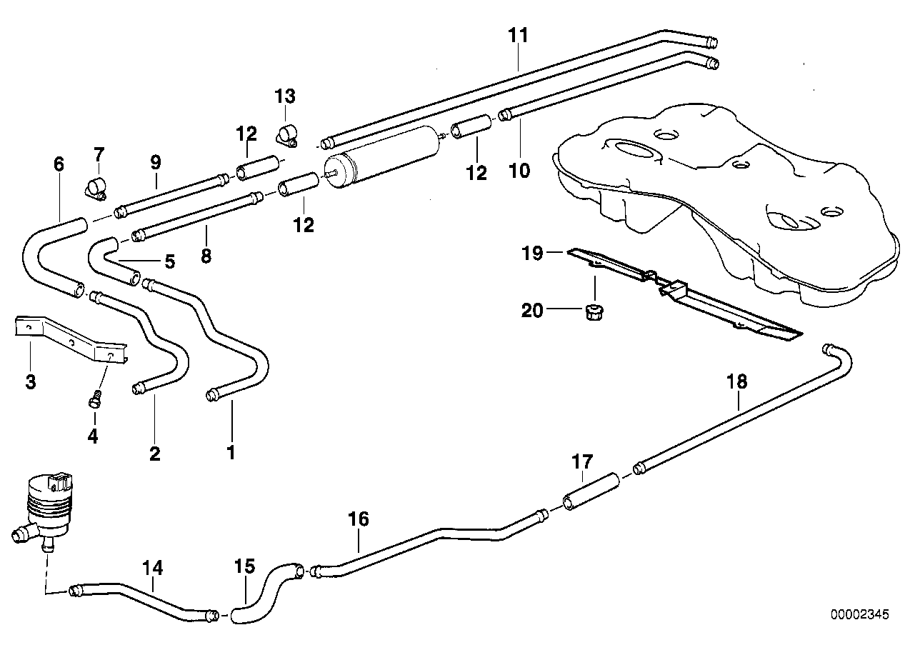 BMW 07129952104 - Топливопровод parts5.com