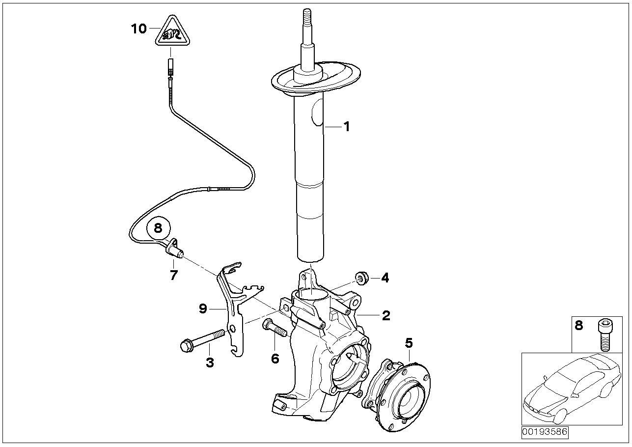 BMW 31 30 6 769 021 - Амортизатор parts5.com