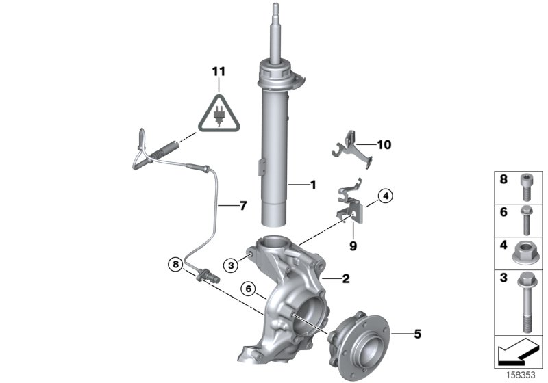 BMW 31 31 6 786 009 - Амортизатор parts5.com