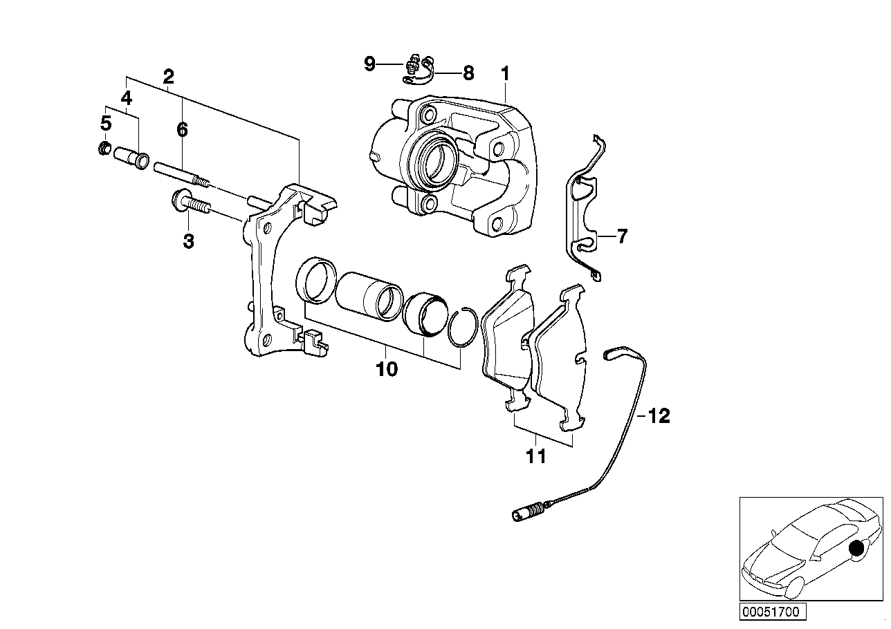 BMW 34216765883 - Тормозной суппорт parts5.com