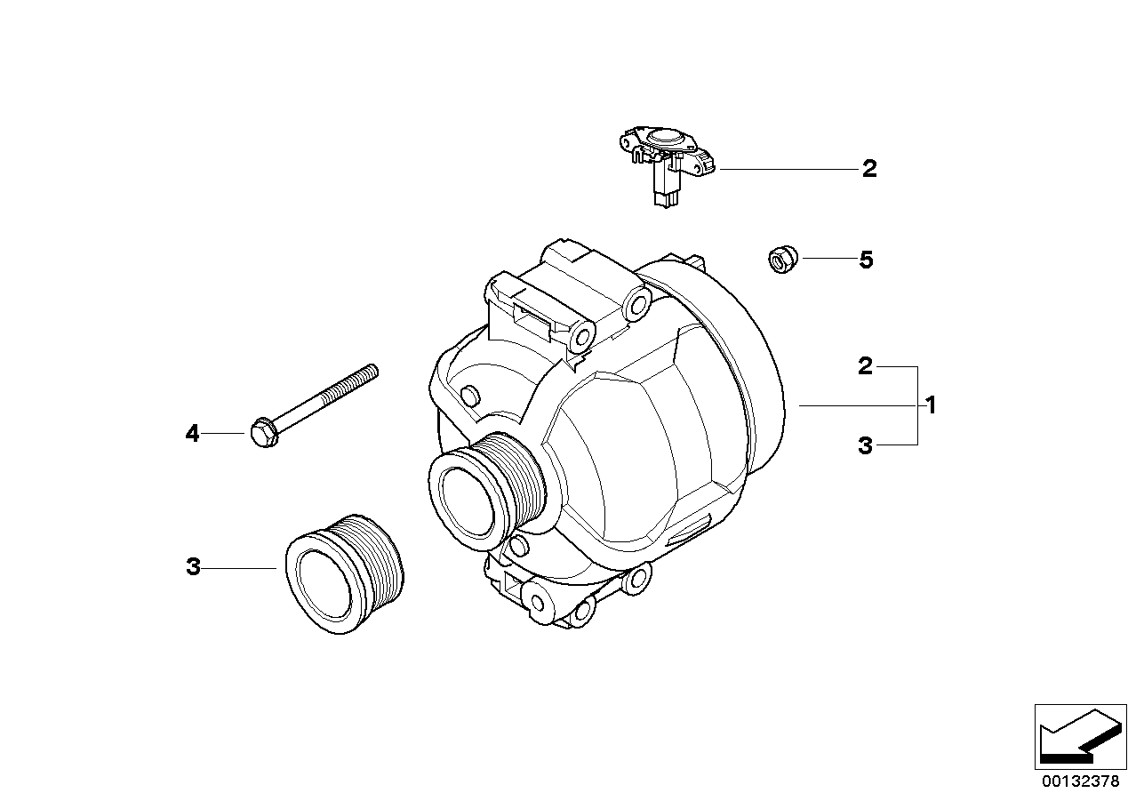 Alpina 12 31 7 802 927 - Генератор parts5.com