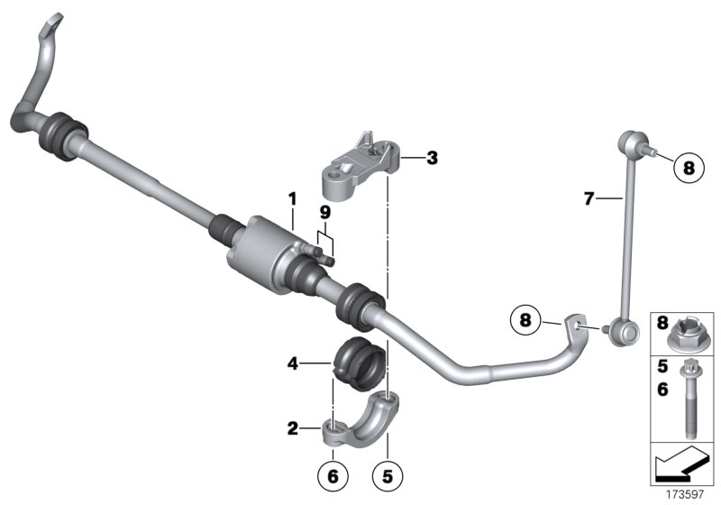 Alpina 31 35 6 777 319 - Тяга / стойка, стабилизатор parts5.com