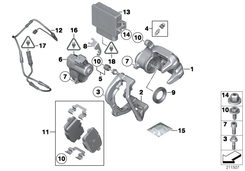 BMW 34216793041 - Тормозной суппорт parts5.com