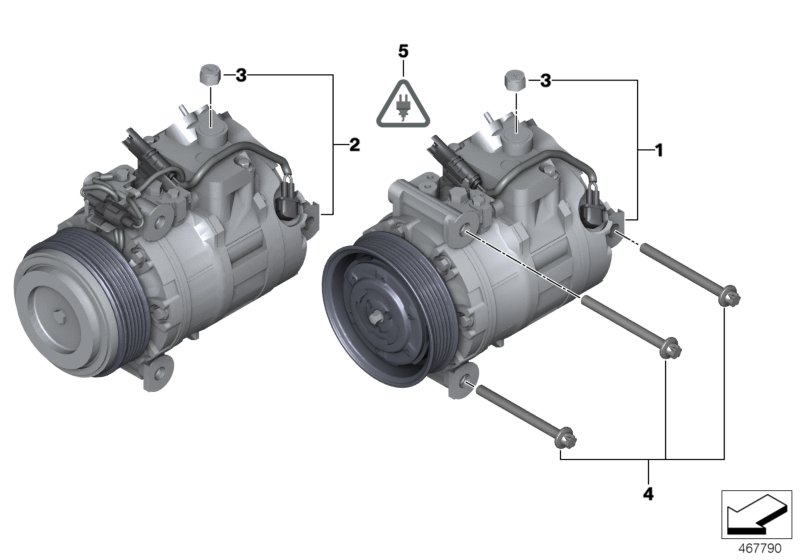 BMW (BRILLIANCE) 64 52 9 122 618 - Compresor, aire acondicionado parts5.com