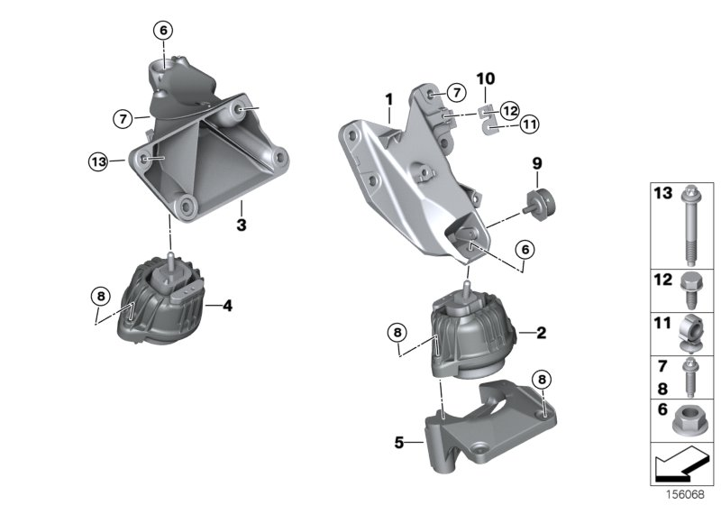 BMW 22 11 6 760 330 - Подушка, опора, подвеска двигателя parts5.com