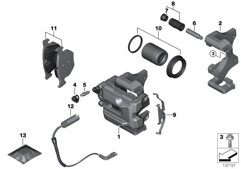 BMW 34216768697 - Тормозной суппорт parts5.com