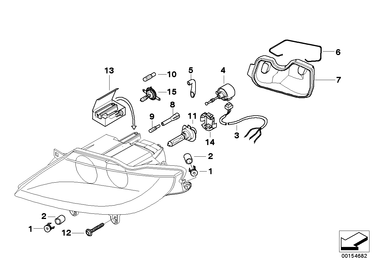 BMW 63 217 160 781 - Лампа накаливания, фара дневного освещения parts5.com