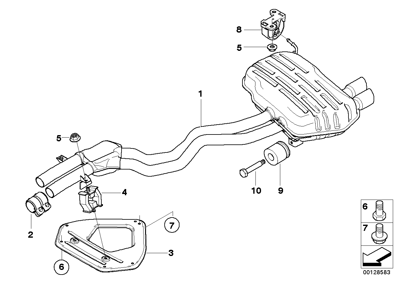 BMW 18107520237 - Труба выхлопного газа parts5.com