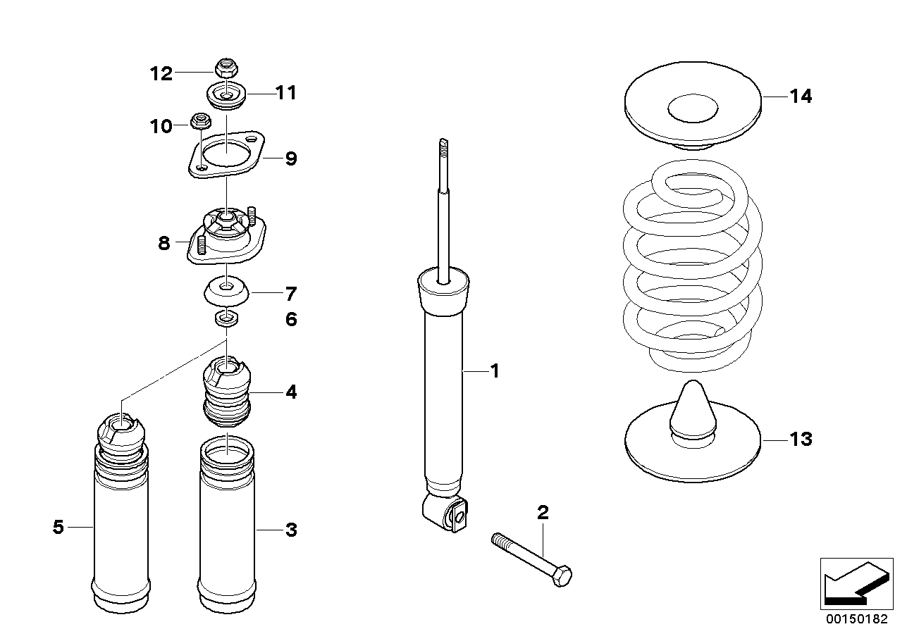 BMW 33 52 1 136 283 - Пылезащитный комплект, амортизатор parts5.com