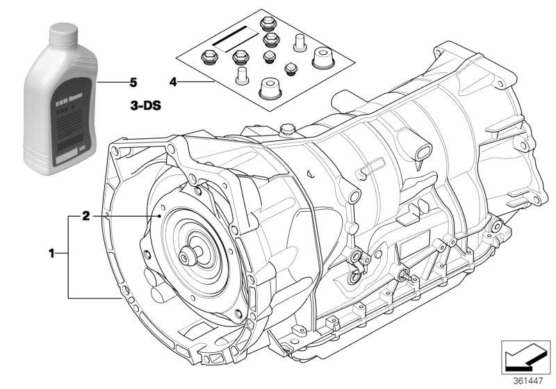 BMW 24 00 7 606 352 - Автоматическая коробка передач parts5.com