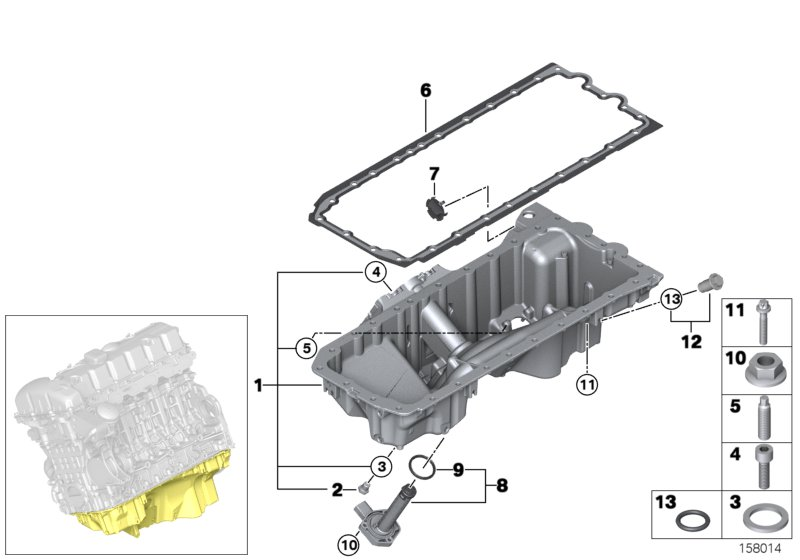 BMW 11137560308 - Масляный поддон, автоматическая коробка передач parts5.com