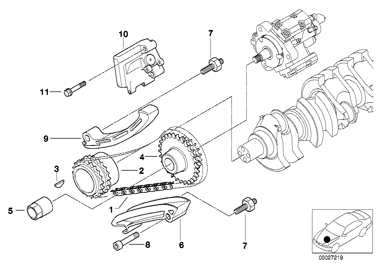 BMW 07119951480 - Polea, cigüeñal parts5.com