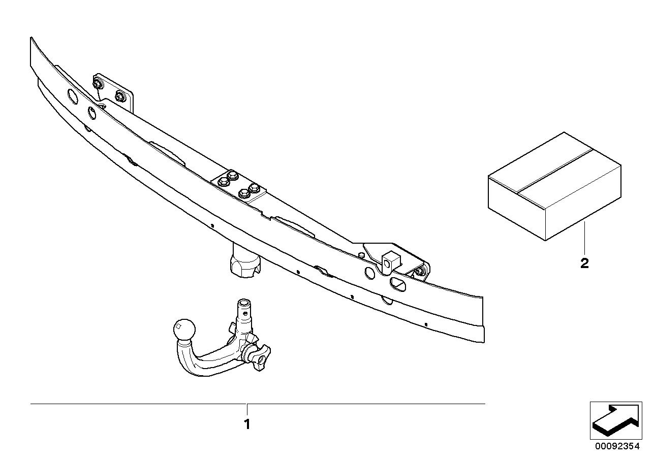 BMW 71606754744 - Прицепное устройство, фаркоп parts5.com