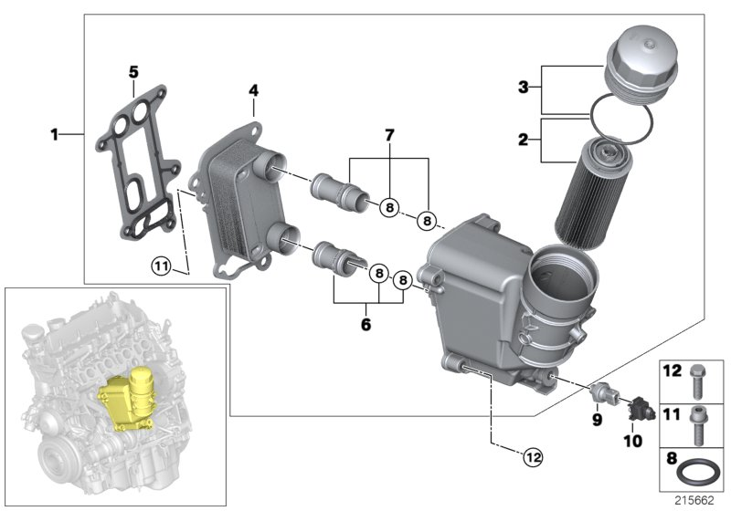 BMW 11428506412 - Прокладка, теплообменник parts5.com